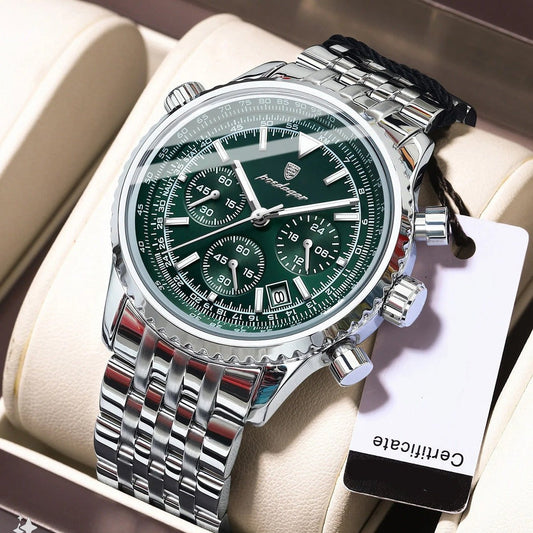 LUXURY STAINLESS STEEL MILITARY WATCH