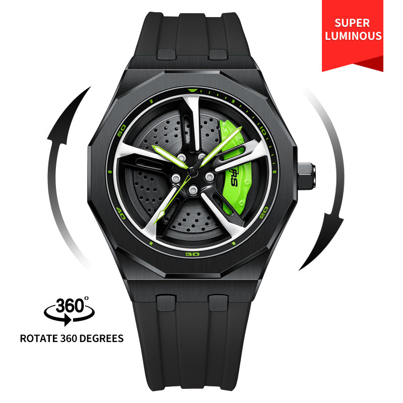 SPINNING CAR RIM WATCH - SUPERCAR COLLECTION