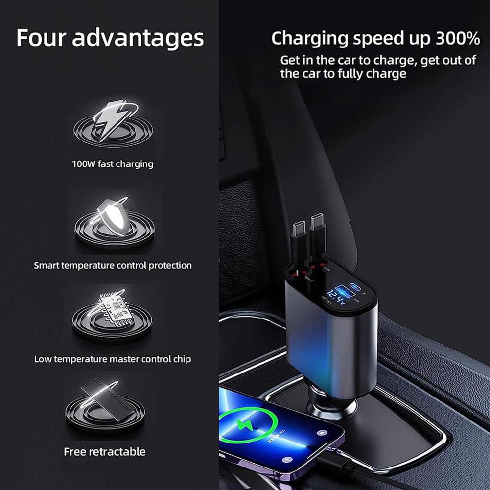 4-in-1 Car Charger + Geo Location