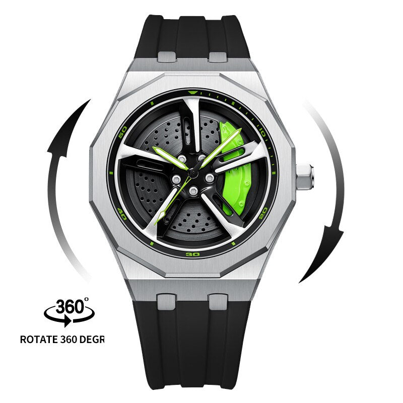 SPINNING CAR RIM WATCH - RS7 2ND GEN