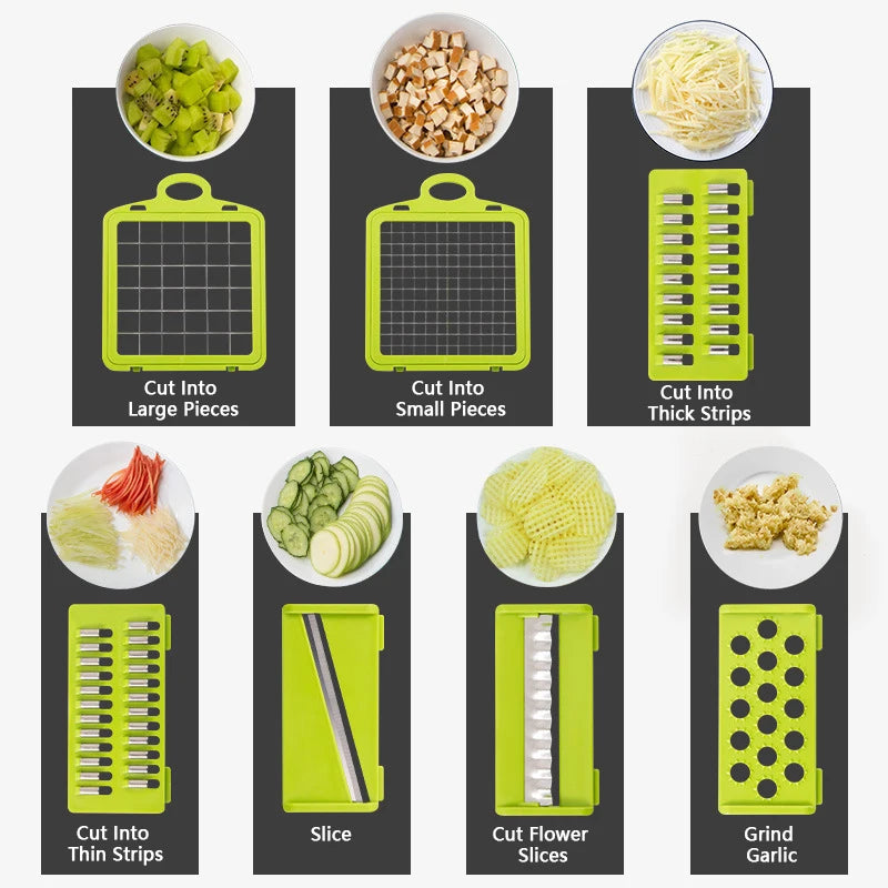 16-in-1 Food Chopper and Slicer