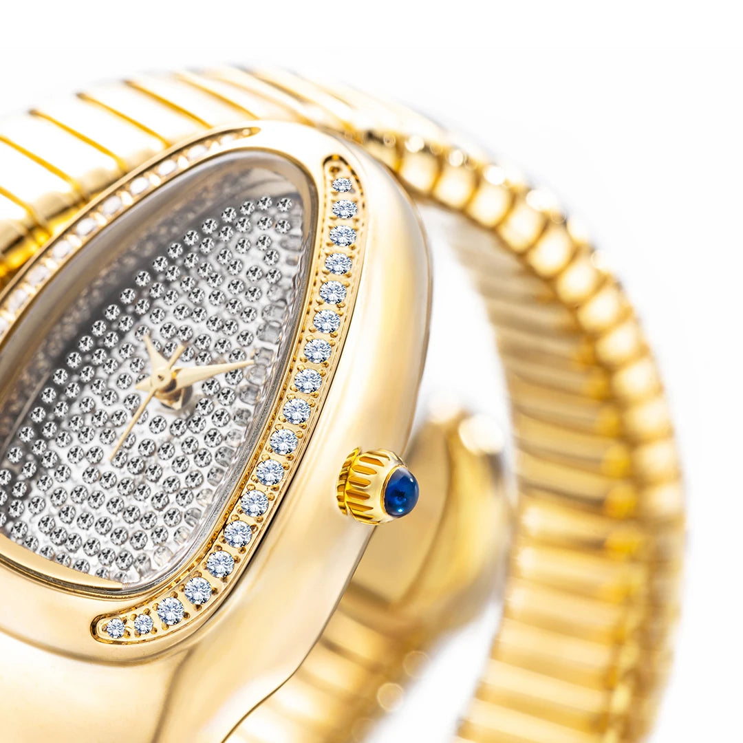 Luxury Diamond Serpent Watch