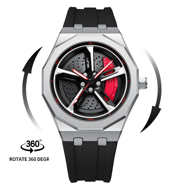 SPINNING CAR RIM WATCH - RS7 2ND GEN