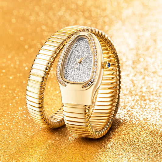 Luxury Diamond Serpent Watch