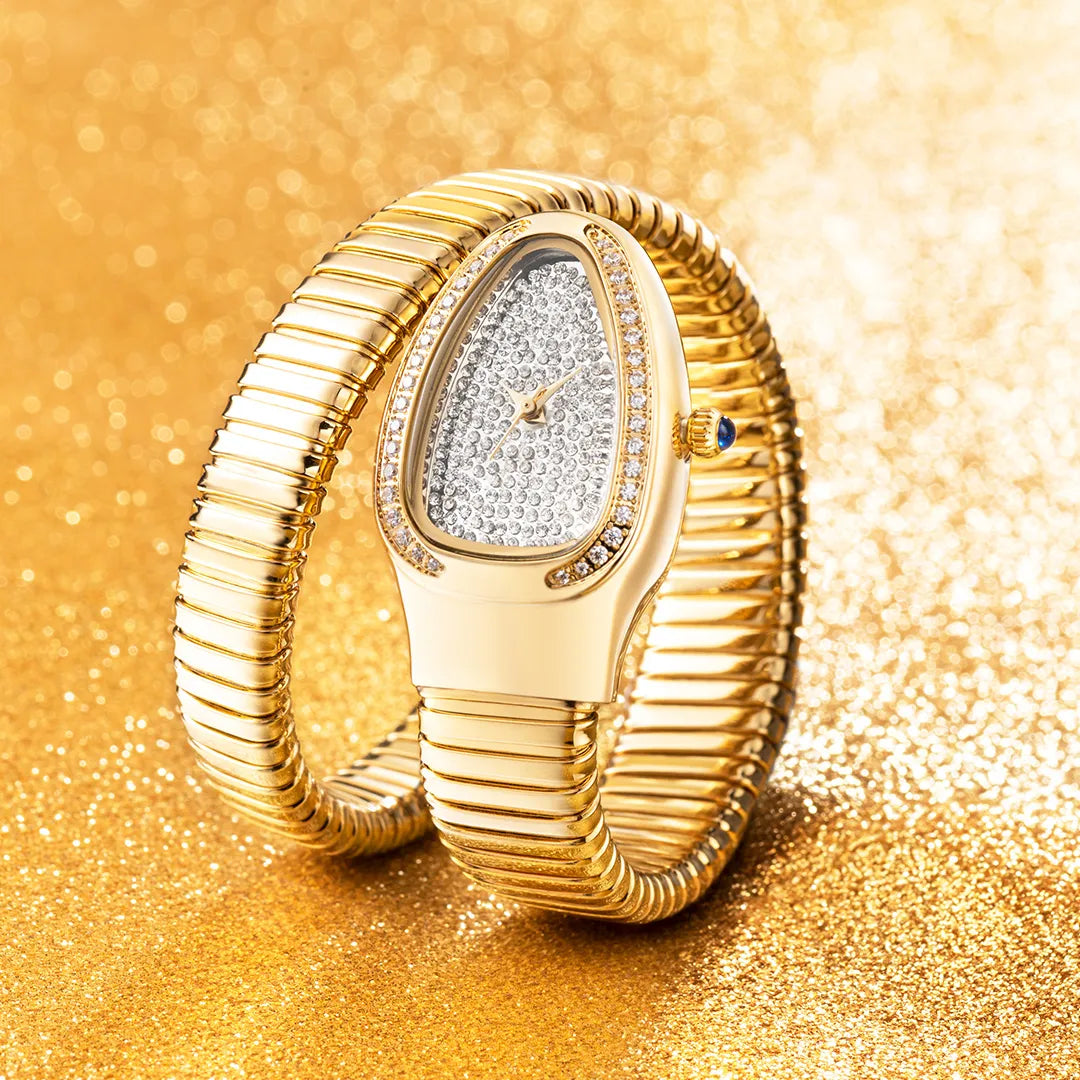 Luxury Diamond Serpent Watch