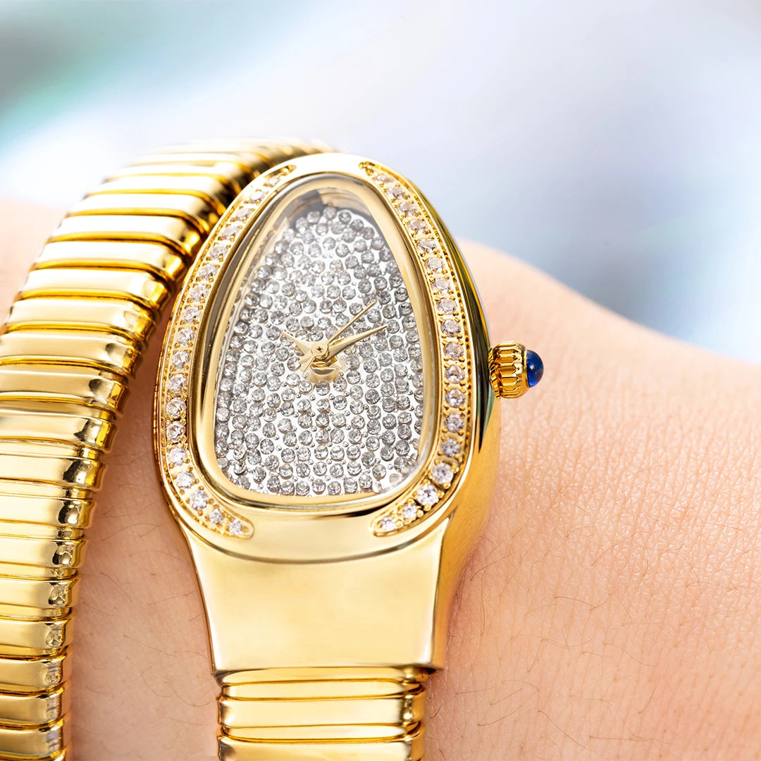 Luxury Diamond Serpent Watch