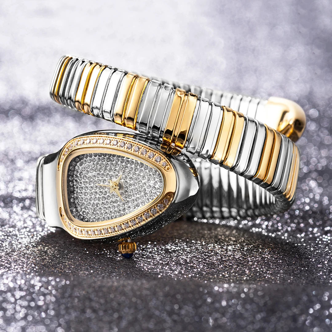 Luxury Diamond Serpent Watch