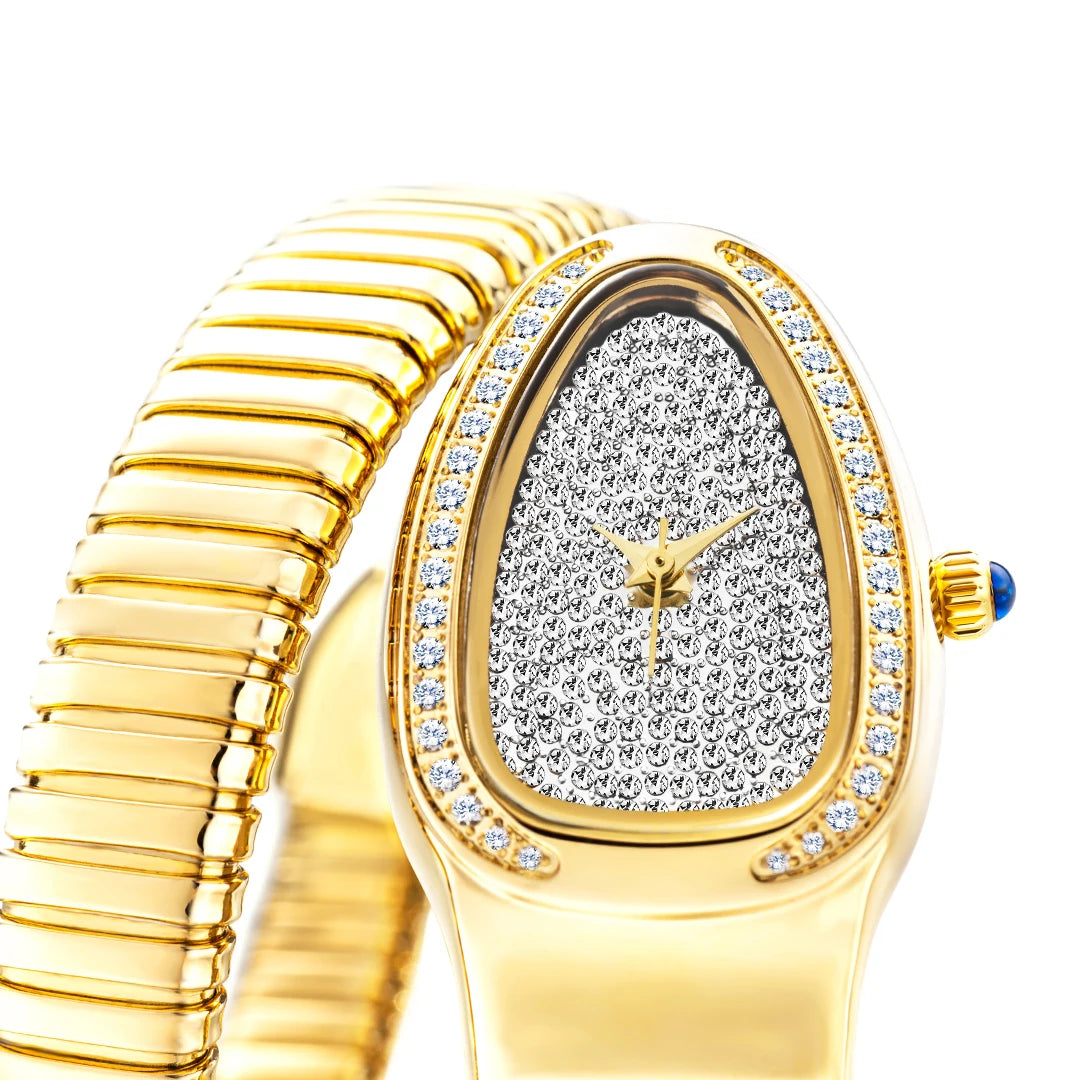 Luxury Diamond Serpent Watch