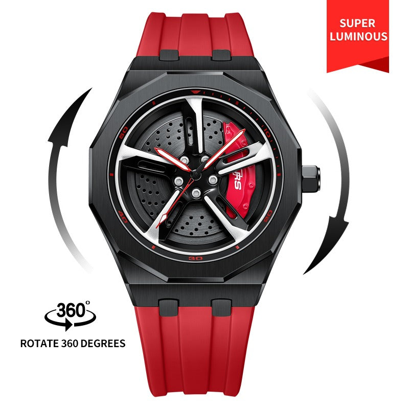 SPINNING CAR RIM WATCH - RS7 2ND GEN