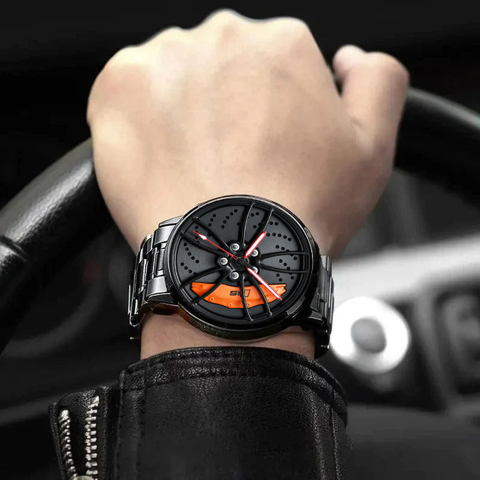 SPINNING CAR RIM WATCH - SUPERCAR COLLECTION