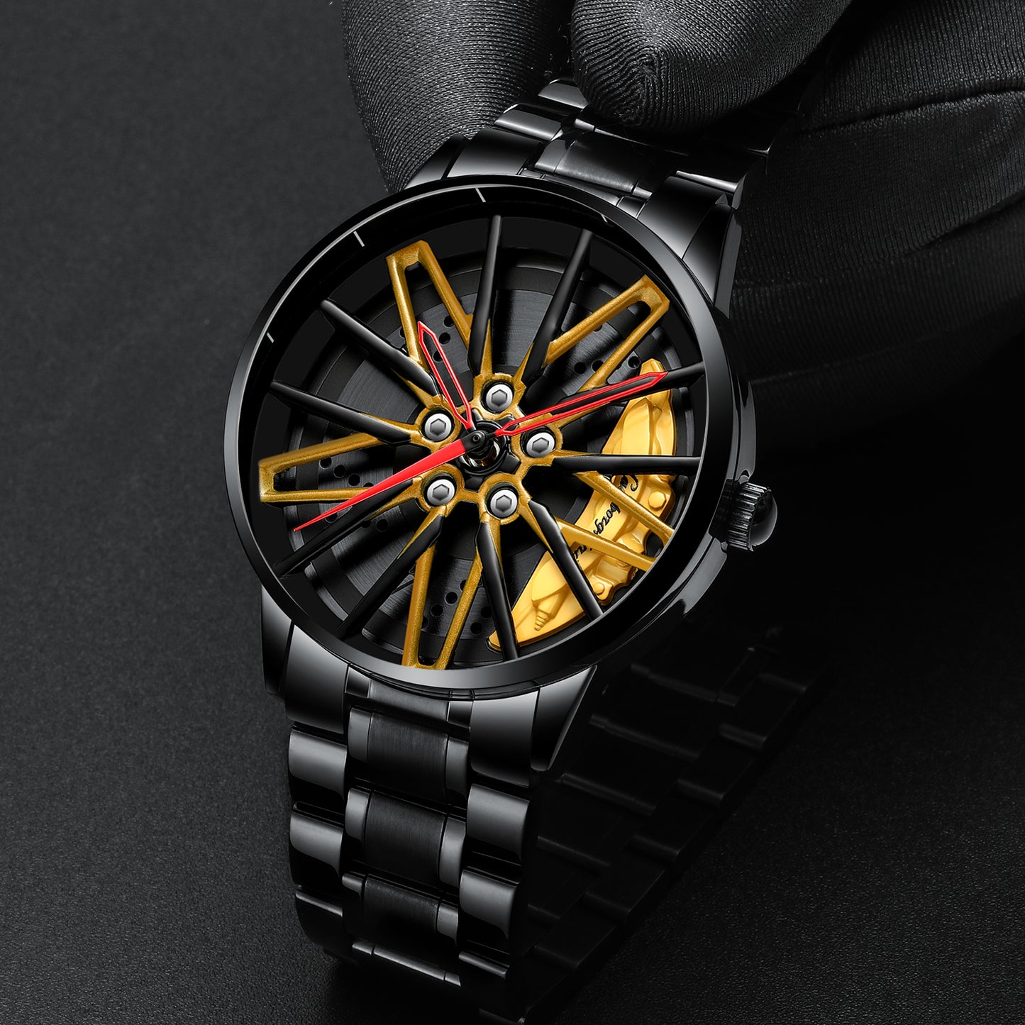 SPINNING CAR RIM WATCH - SUPERCAR COLLECTION