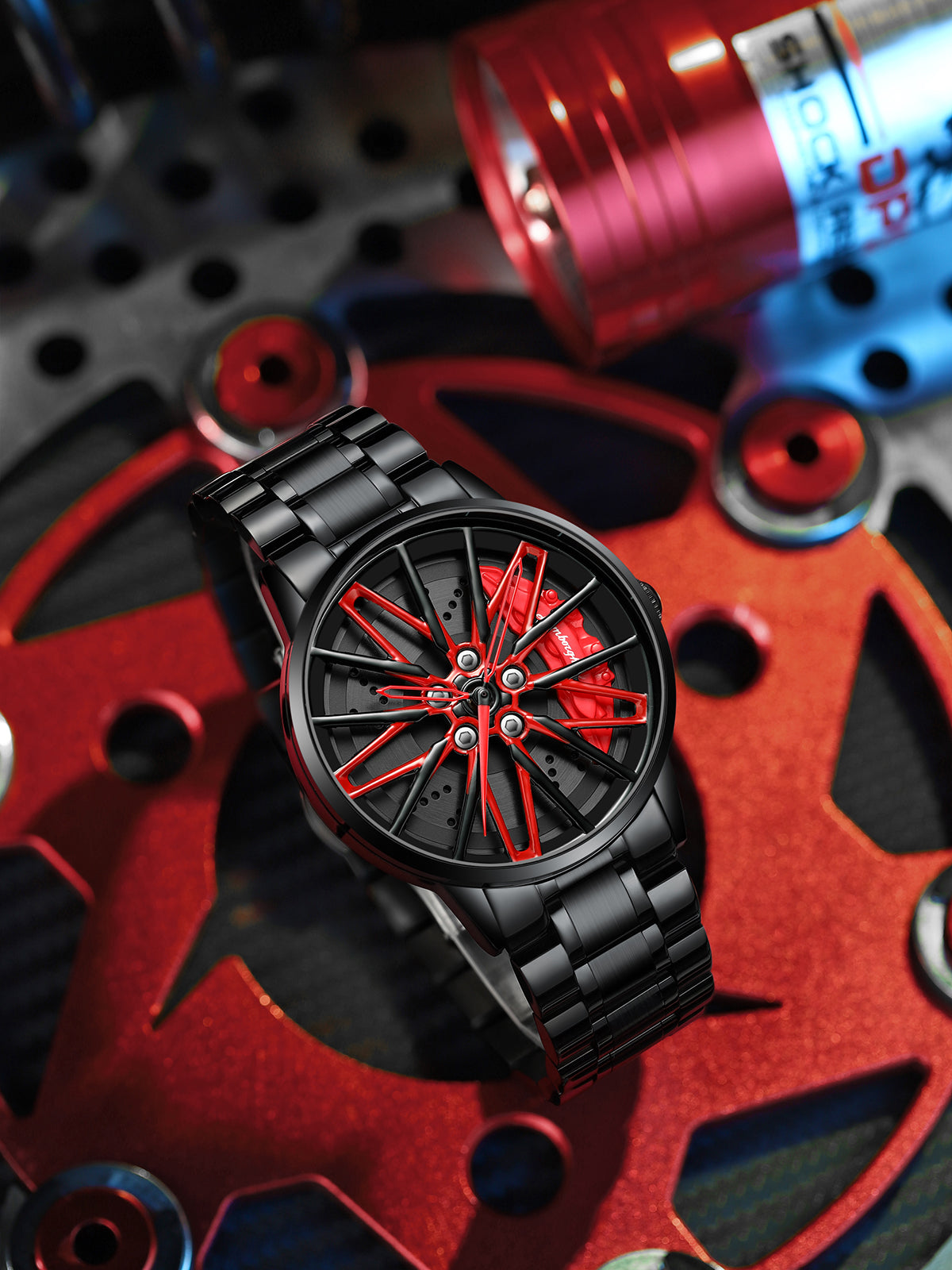 SPINNING CAR RIM WATCH - SUPERCAR COLLECTION