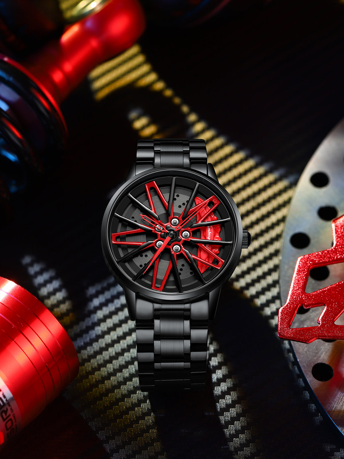 SPINNING CAR RIM WATCH - SUPERCAR COLLECTION