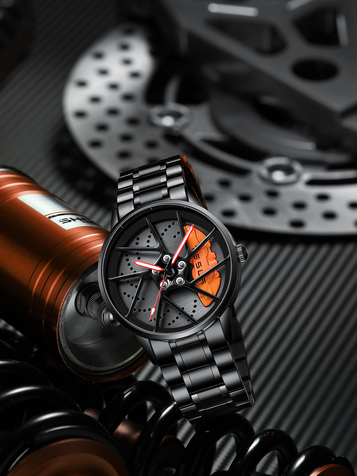 SPINNING CAR RIM WATCH - SUPERCAR COLLECTION