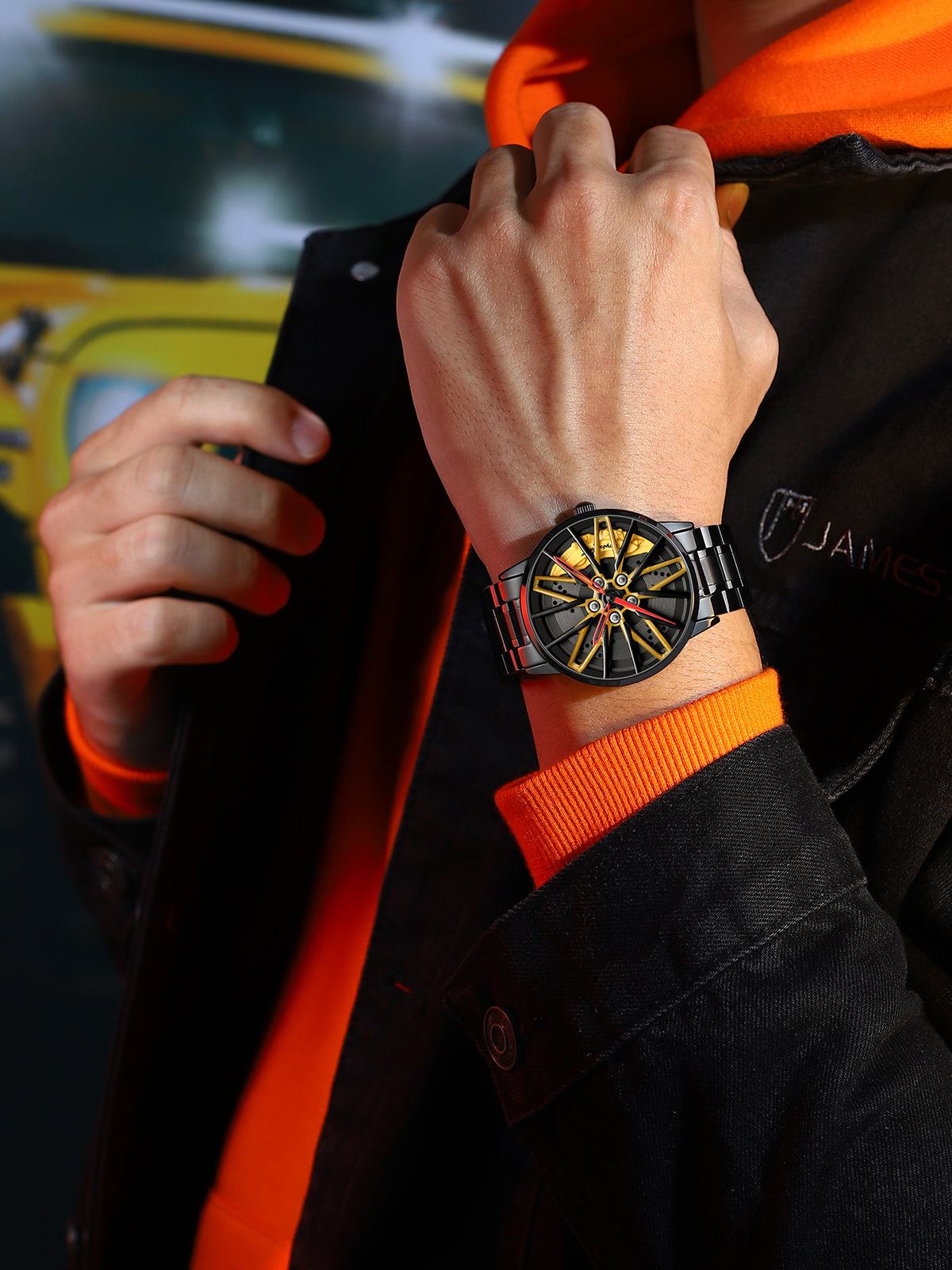 SPINNING CAR RIM WATCH - SUPERCAR COLLECTION