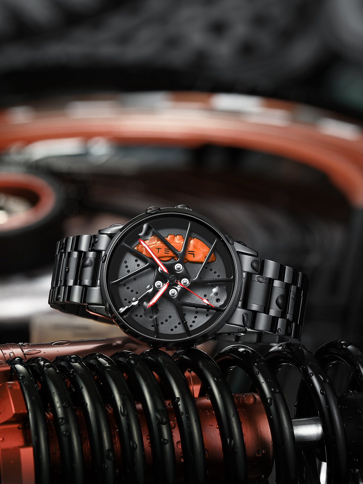 SPINNING CAR RIM WATCH - SUPERCAR COLLECTION