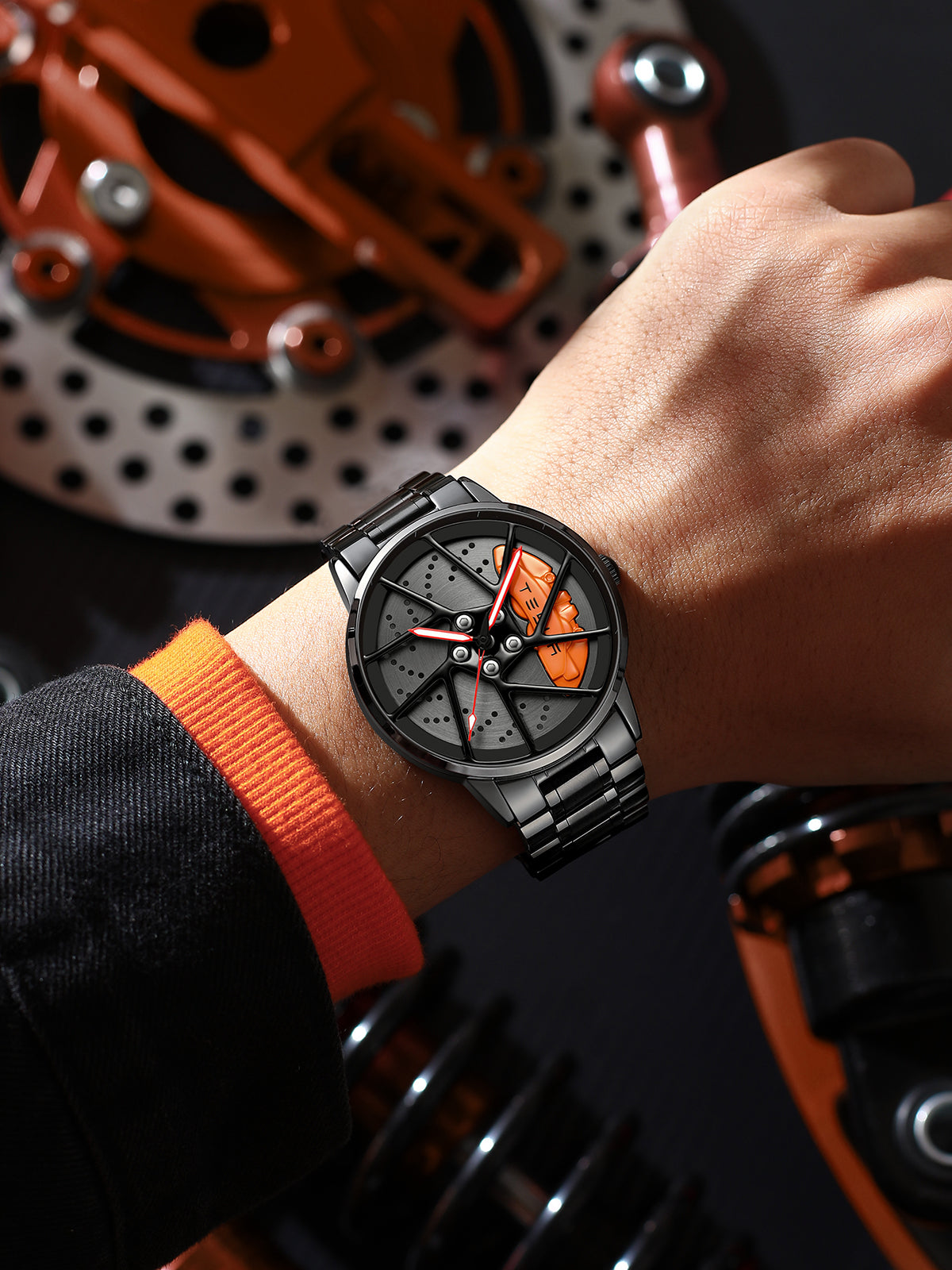 SPINNING CAR RIM WATCH - SUPERCAR COLLECTION