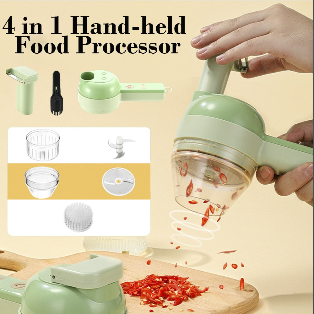 Hand Crank Food Processor Chopper - Quick Veggie Blender for Efficient  Chopping!
