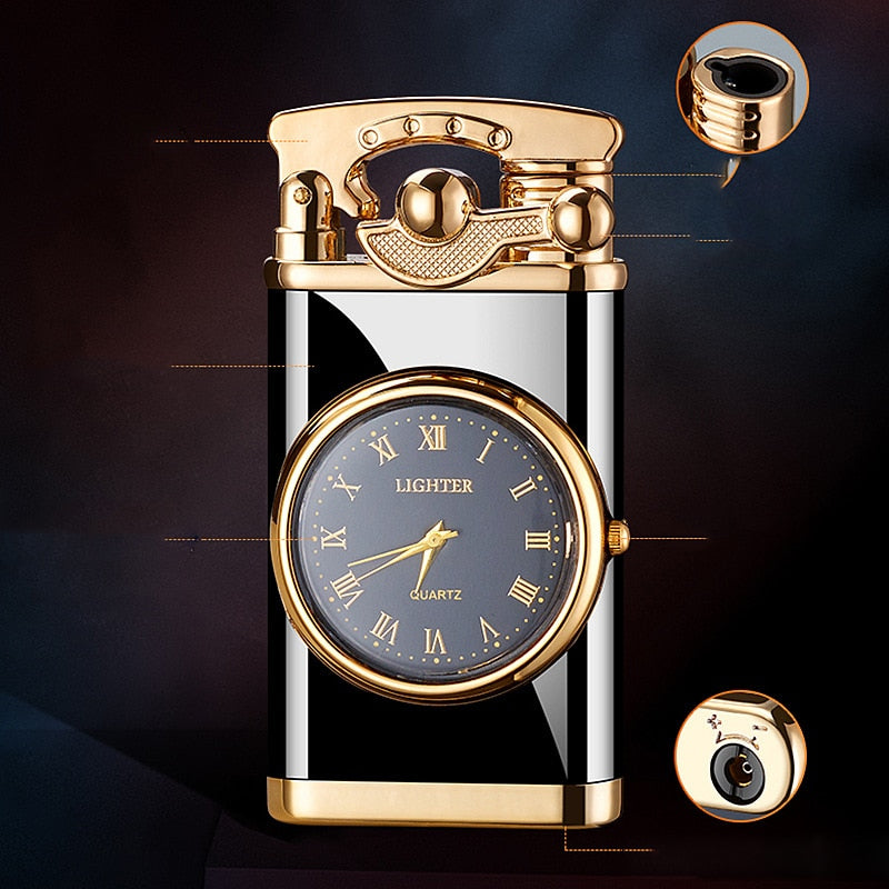 Multifunctional Luxury Clock Lighter