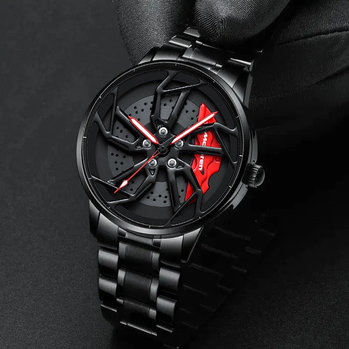 SPINNING CAR RIM WATCH - SUPERCAR COLLECTION