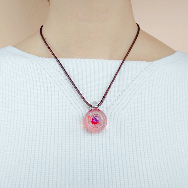 Cosmic Glass Pendant Necklace