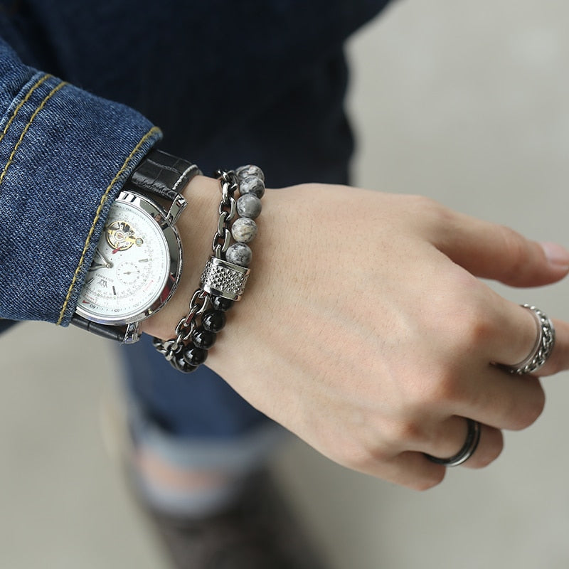 Timeless Map Stone Bracelet