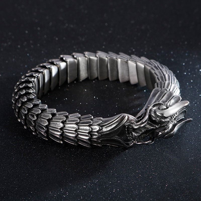 Steel Dragon Bracelet