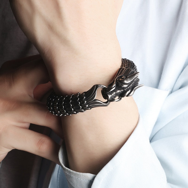 Steel Dragon Bracelet