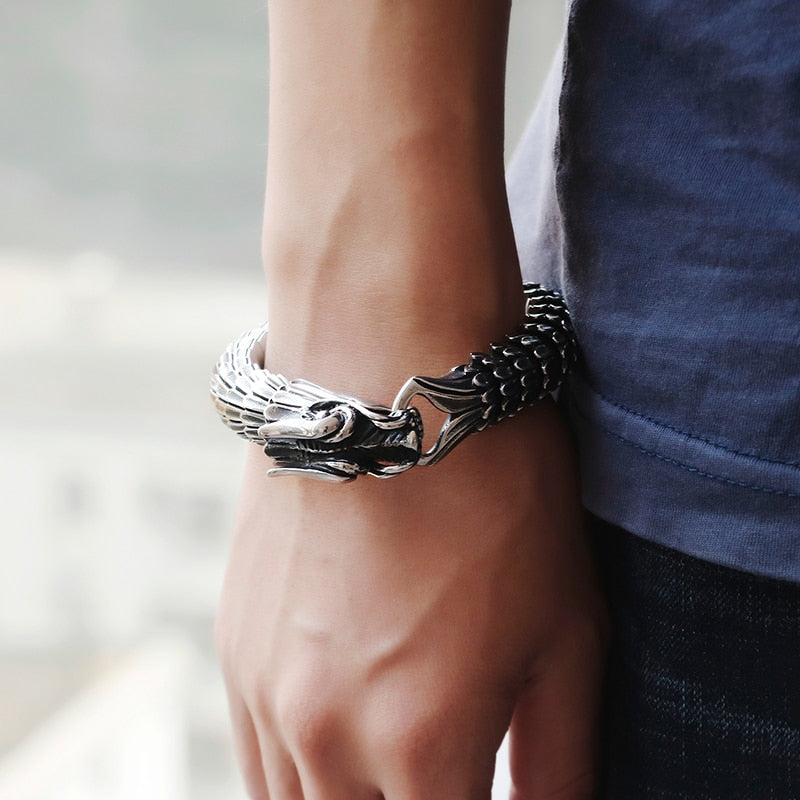 Steel Dragon Bracelet